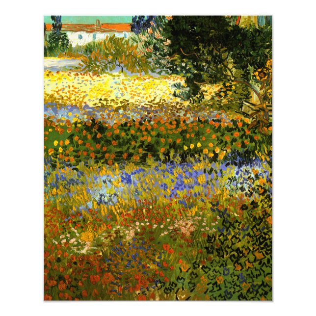 Impression Photo Van Gogh - Flower Garden, impressionnisme (Devant)