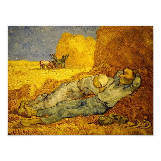 Impression Photo Van Gogh Peinture de midi Repos du travail (Devant)