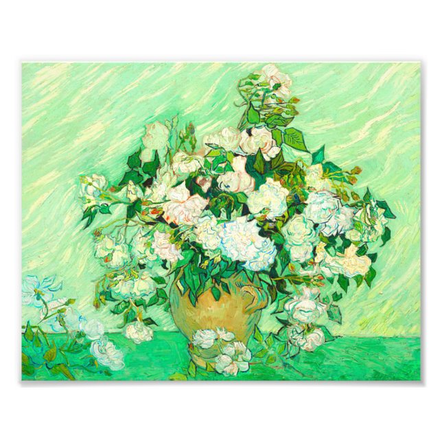 Impression Photo Van Gogh White Roses (Devant)