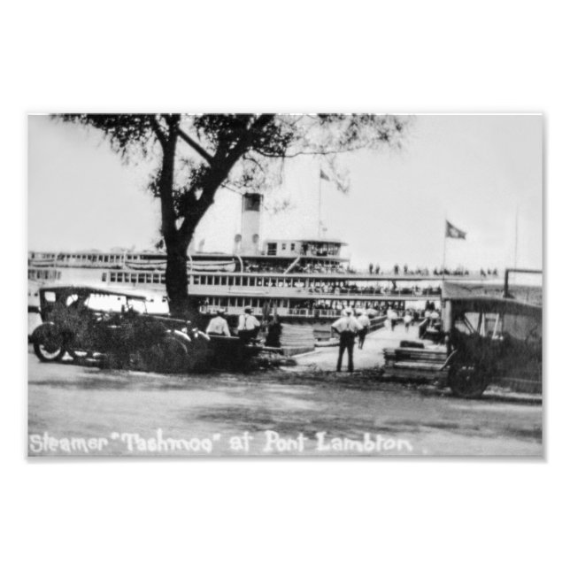 Impression Photo Vapeur de passagers des Grands Lacs Tashmoo Ontari (Devant)