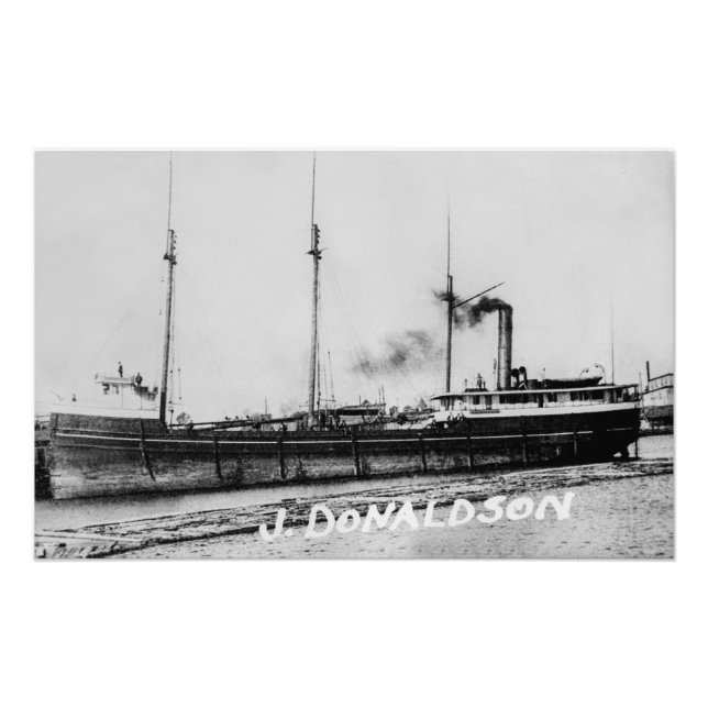Impression Photo vapeur des Grands Lacs James P. Donaldson (Devant)