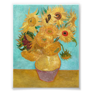 Impression Photo Vase avec douze tournesols par Vincent Van Gogh