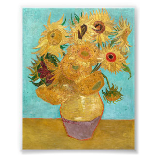 Impression Photo Vase avec douze tournesols par Vincent Van Gogh