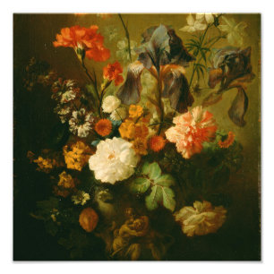 Impression Photo Vase des fleurs par Jan van Huysum
