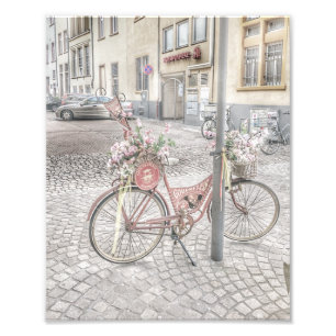 Impression Photo Vélo avec fleurs