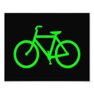 Impression Photo Vélo Vert Citron
