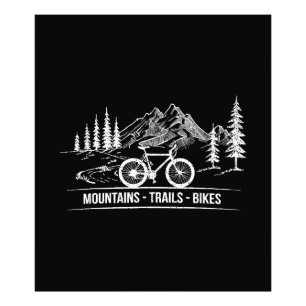 Impression Photo Vélos Mountain Trail - Vélo cycliste Rider