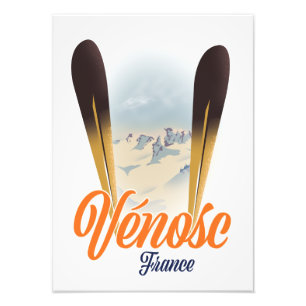 Impression Photo Vénosc, France Affiche de ski