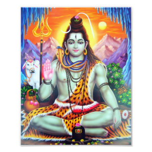 Impression Photo Version 4 de l'impression de Shiva (8" x 10") -