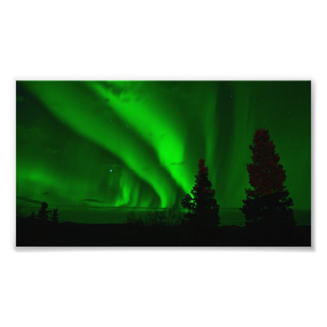 Impression Photo vert aurora-boréal (Devant)