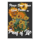 Veuillez envoyer vos culottes usagées comme preuve