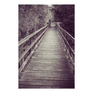 Impression Photo Vieille promenade en bois