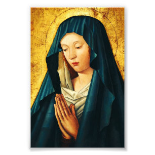Impression Photo Vierge Marie Hodegetria Icône Byzantine Catholique