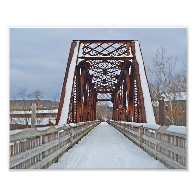 Impression Photo Vieux pont ferroviaire Imprimer (Devant)