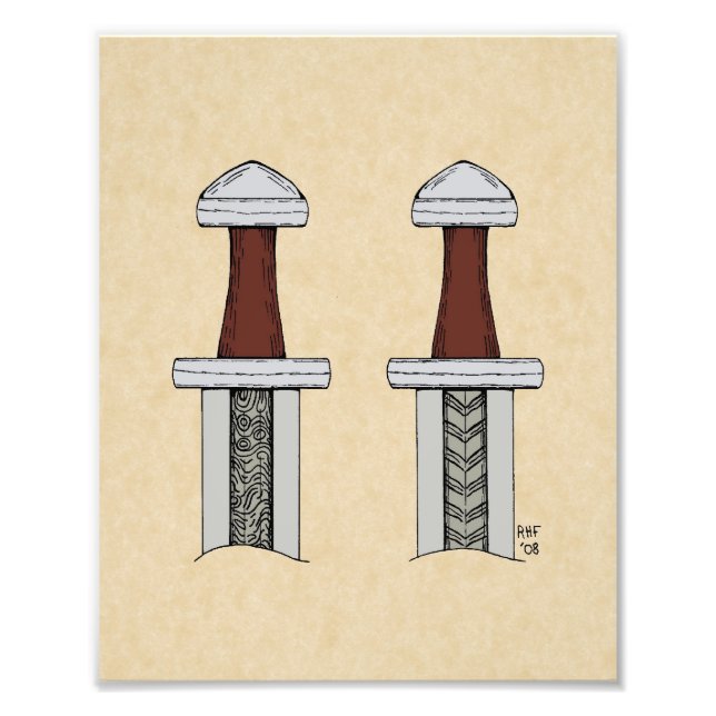 Impression Photo Viking Sword Motif Welding (Devant)