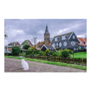 Impression Photo Village de pêcheurs traditionnel Marken à Pays-Bas