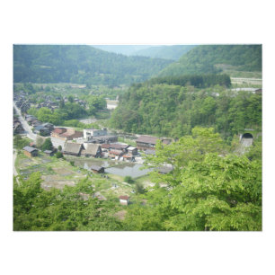 Impression Photo Village japonais montagneux pittoresque