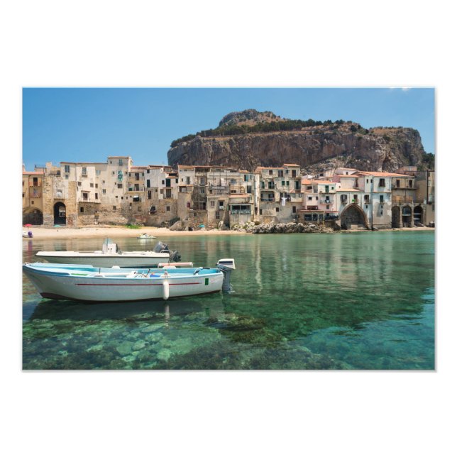 Impression Photo Ville de Cefalu en Sicile (Devant)
