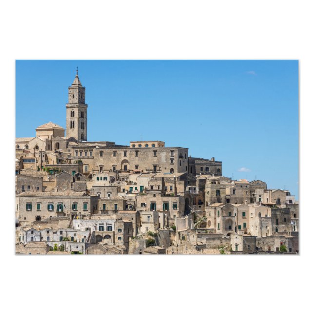 Impression Photo Ville de Sassi di Matera en Italie (Devant)