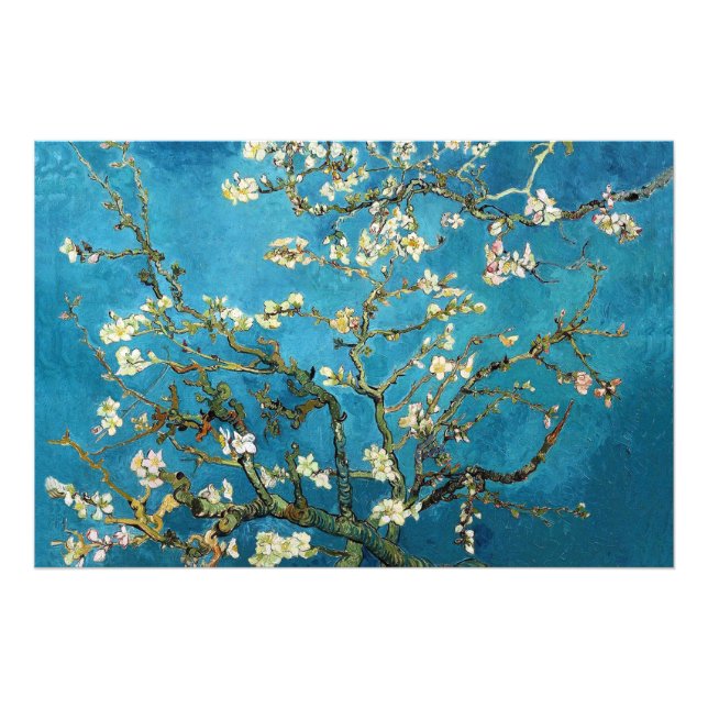 Impression Photo Vincent van Gogh, Arbre aux amandes en fleurs. Vin (Devant)