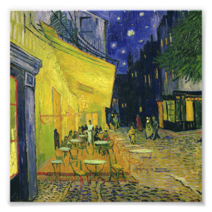 Impression Photo Vincent van Gogh - Café Terrasse en soirée