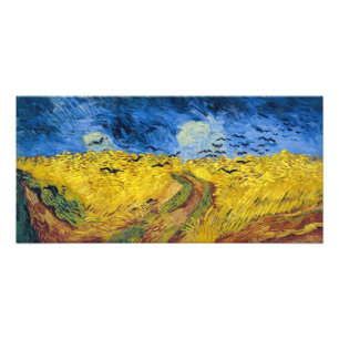 Impression Photo Vincent van Gogh - Champ de blé aux corbeaux