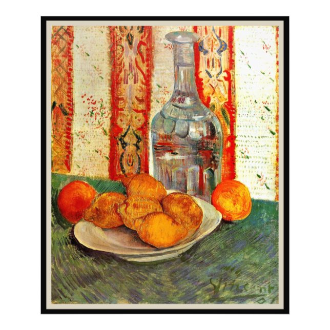 Impression Photo Vincent van Gogh, Decanter et Lemons (Devant)