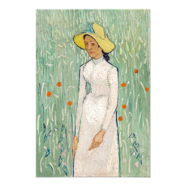 Impression Photo Vincent van Gogh - Fille en blanc (Devant)