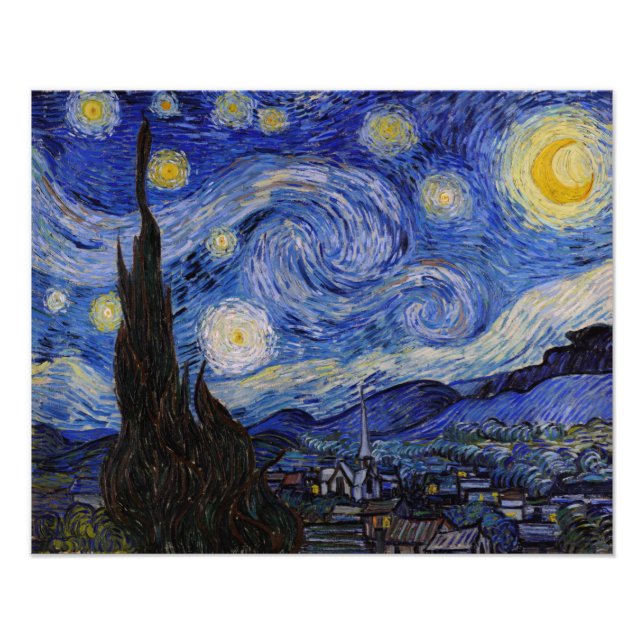 Impression Photo Vincent Van Gogh - La nuit étoilée (Devant)