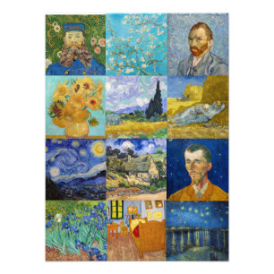 Impression Photo Vincent Van Gogh - Masterpieces Patchwork