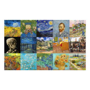 Impression Photo Vincent Van Gogh - Masterpieces Patchwork