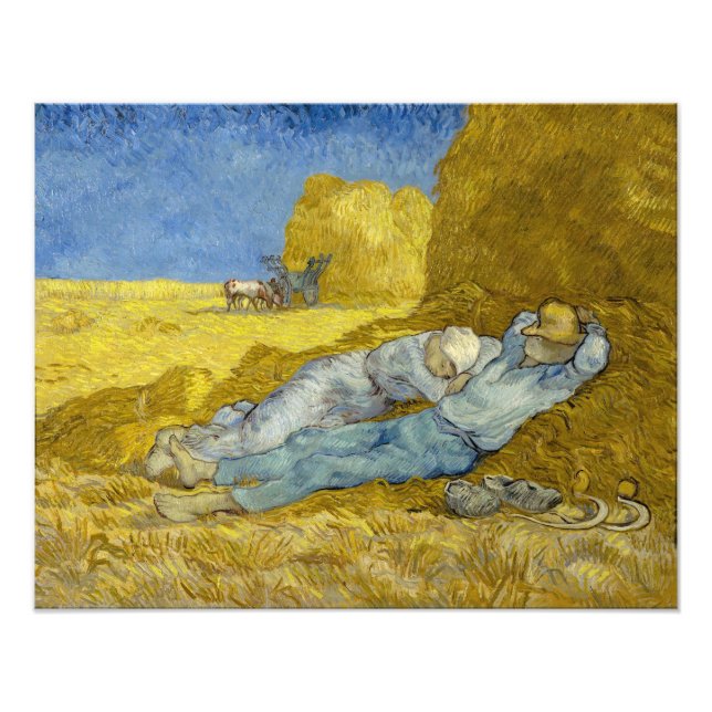 Impression Photo Vincent Van Gogh - Mion, Repos / Travail / Siesta (Devant)