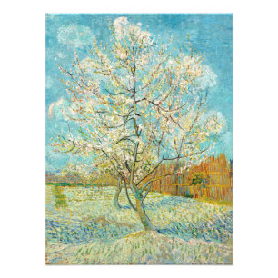 Impression Photo Vincent van Gogh - Poche rose en fleurs