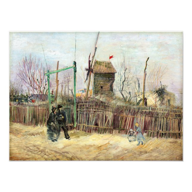 Impression Photo Vincent van Gogh - Scène de rue à Montmartre (Devant)