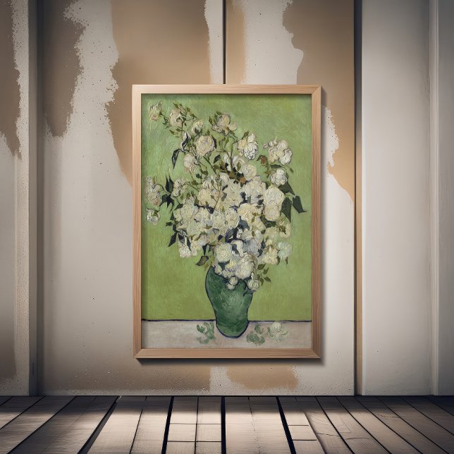 Impression Photo Vincent Van Gogh, Vase de Roses, Roses dans le Vas (Créateur téléchargé)