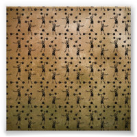 Vintage Black Circus Strongman Carnival déçu