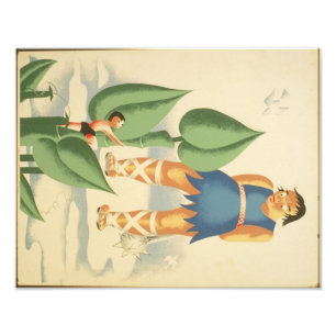 Impression Photo Vintage Jack et l'affiche de l'APM Beanstalk