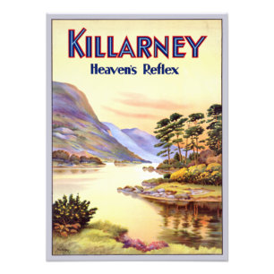 Impression Photo Vintage Killarney Irlande Heaven's Reflex Voyage P