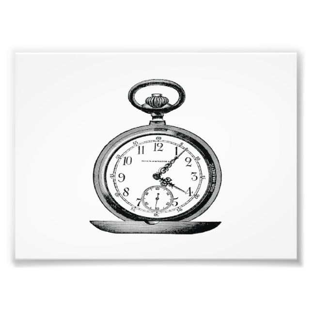 Impression Photo Vintage Pocket Watch (Devant)