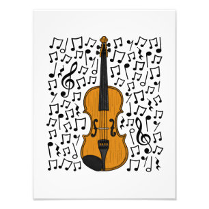 Impression Photo Violon Notes musicales Professeur de musique violo