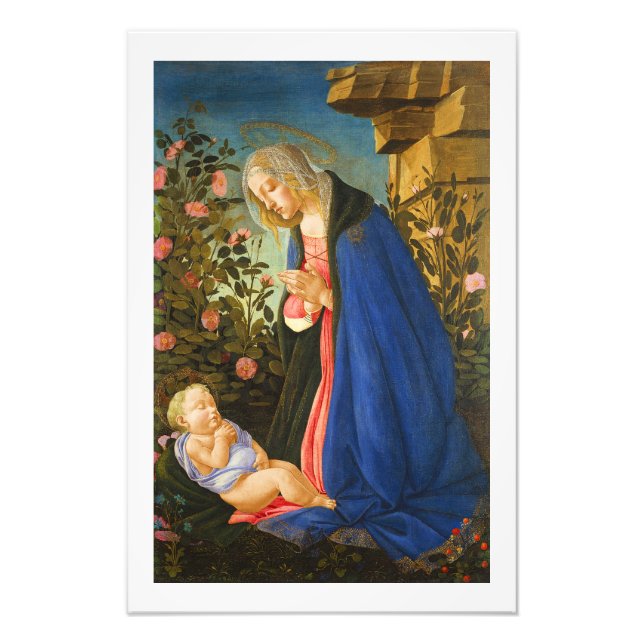 IMPRESSION PHOTO VIRGIN ADORER DORMIR CHRIST ENFANT (Devant)