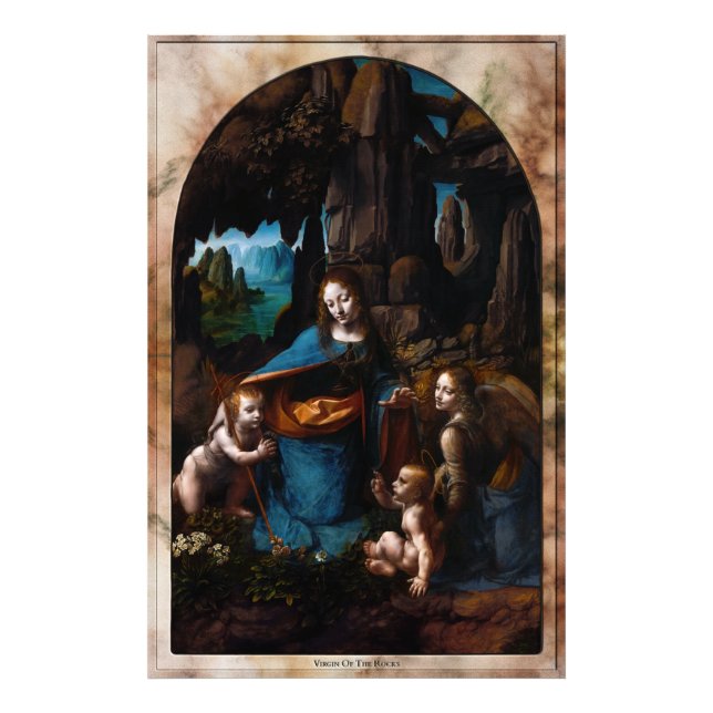 Impression Photo Virgin Of The Rocks by Léonard de Vinci (Devant)
