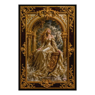 Impression Photo Vision Vesperine Solariel de Luxe Baroque Doré