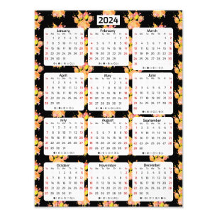 Impression Photo Vivid Watercolor Splash Dog Paw 2024 Calendrier