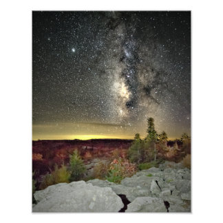 Impression Photo Voie Lactée Galaxie sur Dolly Sods, WV