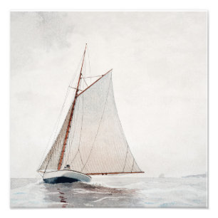 Impression Photo Voile au large de Gloucester (vers 1880) par Winsl