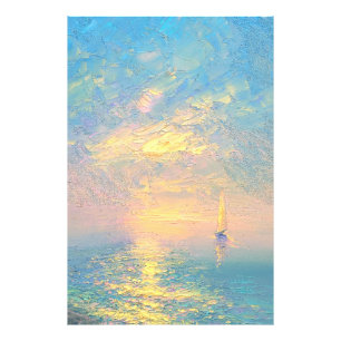 Impression Photo Voilier au coucher du soleil