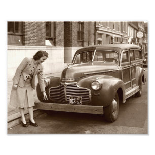 Impression Photo Voiture avec 2ÈME GUERRE MONDIALE pare-chocs en bo