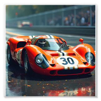 Impression Photo Voiture de course numéro 69 en belles couleurs