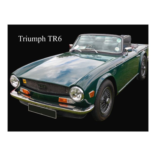 Impression Photo Voiture de sport Triumph TR6 (Devant)